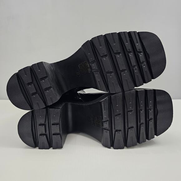 NEW Jeffrey Campbell Refresh Ankle Boot Women 9 Black Glossy Patent Y2K Platform - Picture 12 of 14